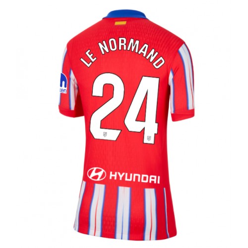 Fotballdrakt Dame Atletico Madrid Robin Le Normand #24 Hjemmedrakt 2024-25 Kortermet